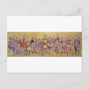 Carte Postale Panier Panier Tango stock cuisine rétro danse