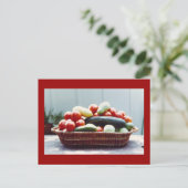 Carte Postale Panier végétal (Debout devant)