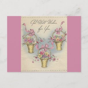 Carte Postale Paniers de puits d'obtention vintage 1