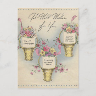 Carte Postale Paniers de puits d'obtention vintage 2