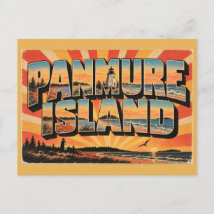 Carte Postale Panmure Island PEI Phare de la plage de sable roug