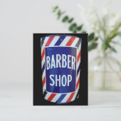 Carte Postale Panneau barbier vintage (Debout devant)