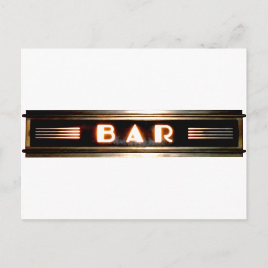 Carte Postale Panneau barre (Devant)