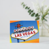 Carte Postale Panneau "Bienvenue à Fabulous Las Vegas" (Debout devant)