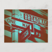 Carte Postale Panneau Broadway (Devant)