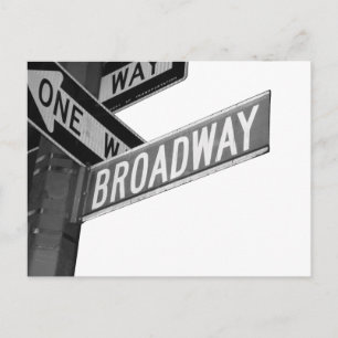 Carte Postale Panneau Broadway