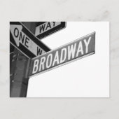 Carte Postale Panneau Broadway (Devant)