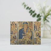 Carte Postale Panneau Centre Triptyque avec Mary et Son Fils (Debout devant)