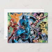 Carte Postale Panneau comique de la nuit la plus noire - couleur (Devant / Derrière)