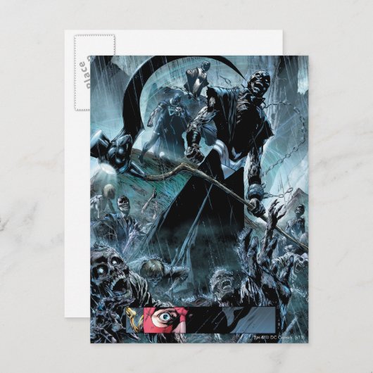 Carte Postale Panneau Corps de Lanterne Noire (Devant / Derrière)