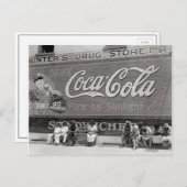 Carte Postale Panneau d'affichage de soda, 1939 (Devant / Derrière)