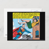 Carte Postale Panneau de BD Superman - Économiser Lois (Devant / Derrière)