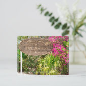 Carte Postale Panneau de bienvenue de Half Moon Cay (Debout devant)