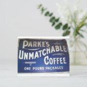 Carte Postale Panneau de café Parke (Debout devant)