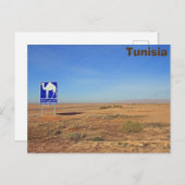 Carte Postale Panneau de chameaux, Tunisie (Devant / Derrière)