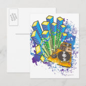 Carte Postale Panneau de configuration DJ (Devant / Derrière)