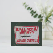 Carte Postale Panneau de danger (Debout devant)
