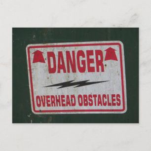 Carte Postale Panneau de danger