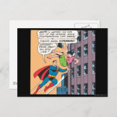 Carte Postale Panneau de dessin Superman - Lois sujet aux accide (Devant / Derrière)
