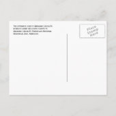 Carte Postale Panneau de la maison d'enfance d'Abraham Lincoln,  (Dos)