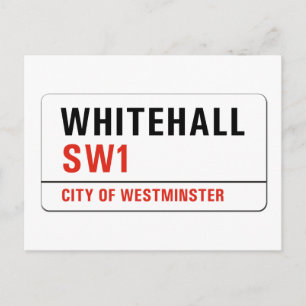 Carte Postale Panneau de la rue London Whitehall