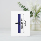 Carte Postale Panneau de la rue Yonge, Toronto (Debout devant)