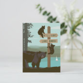 Carte Postale Panneau de l'ours (Debout devant)