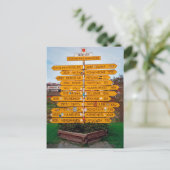 Carte Postale Panneau de Narvik (Debout devant)