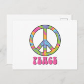 Carte Postale Panneau de paix (Devant / Derrière)