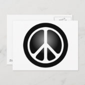 Carte Postale Panneau de paix (Devant / Derrière)