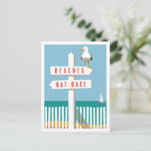 Carte Postale Panneau de plage (Debout devant)