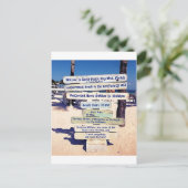 Carte Postale panneau de plage key west florida (Debout devant)