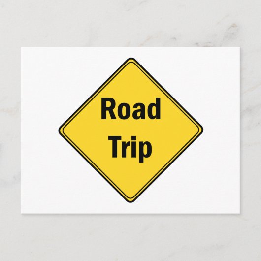 Carte Postale Panneau de route - Voyage sur route (Devant)