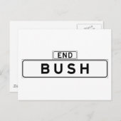 Carte Postale Panneau de rue Bush St., San Francisco (Devant / Derrière)