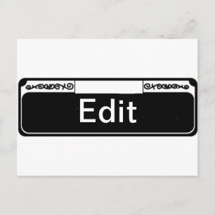 Carte Postale Panneau de rue du quartier français Blanches