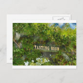 Carte Postale Panneau de salle de dégustation de vin (Devant / Derrière)