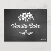 Carte Postale Panneau de signalisation de la table de dessert de (Dos)