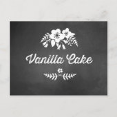 Carte Postale Panneau de signalisation de la table de dessert de (Devant)