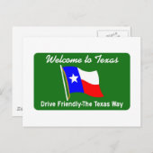 Carte Postale Panneau de signalisation routière - États-Unis (Devant / Derrière)