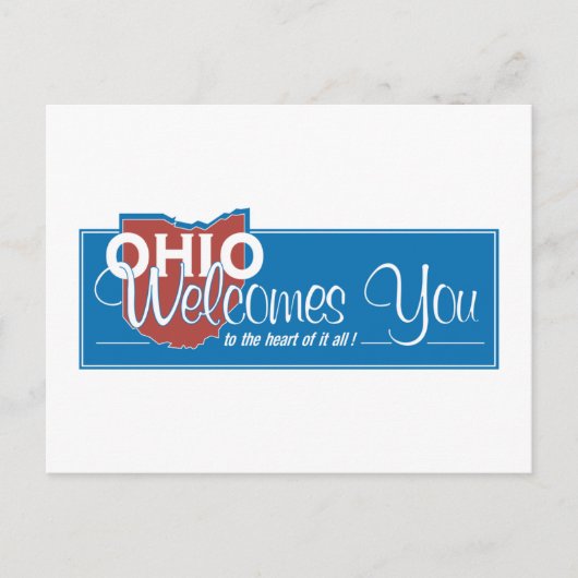 Carte Postale Panneau de signalisation routière Ohio - USA (Devant)