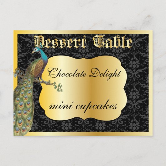 Carte Postale Panneau de table de buffet de dessert ou de bonbon (Devant)