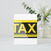 Carte Postale Panneau de taxi (Debout devant)