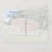 Carte Postale Panneau du Great Salt Plains State Park, Oklahoma (Dos)