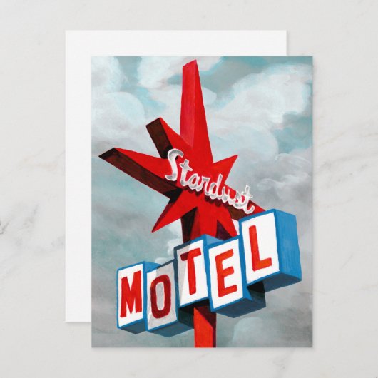Carte Postale Panneau du Motel Stardust (Devant / Derrière)