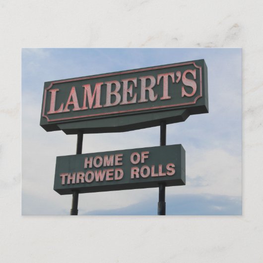 Carte Postale Panneau du restaurant (Devant)