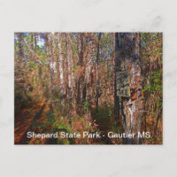 Panneau du sentier du parc d'état Shepard