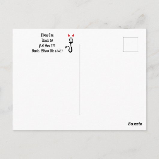 Carte Postale Panneau Elbow (Dos)