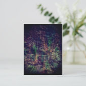 Carte Postale Panneau et arbre du fantôme Abstrait (Debout devant)