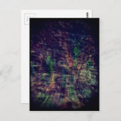 Carte Postale Panneau et arbre du fantôme Abstrait (Devant / Derrière)