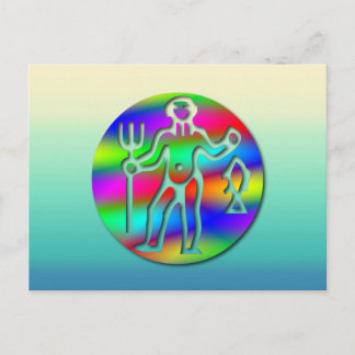 Carte Postale Panneau étoile Aquarius Zodiac